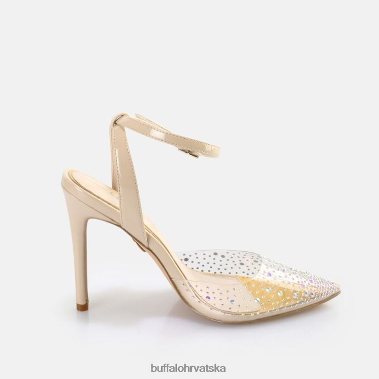 prozirno/krem Buffalo juliette glam sandale veganske |sandale TDD6T553